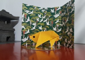 origami sanglier - ecole ayame