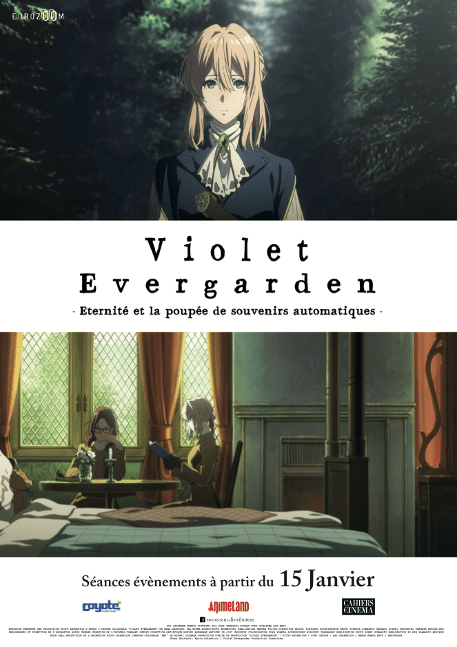 La sortie de Violet Evergarden, dernier film des studios Kyoto Animation de nouveau&nbsp;reportée