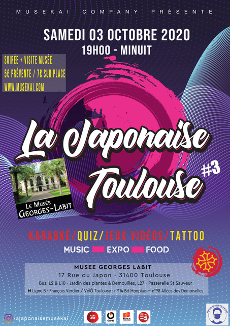Evenement – &laquo;&nbsp;La Japonaise&nbsp;&raquo; Toulouse est de retour au Musée Georges-Labit le 3 octobre&nbsp;prochain
