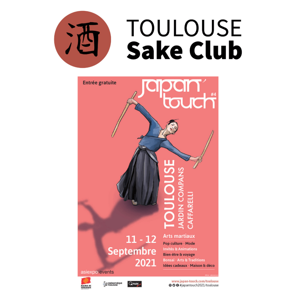 Toulouse – Découvrez le saké japonais et la gastronomie japonaise avec le Toulouse Sake Club lors de la Japan Touch Toulouse les 11 et 12&nbsp;septembre